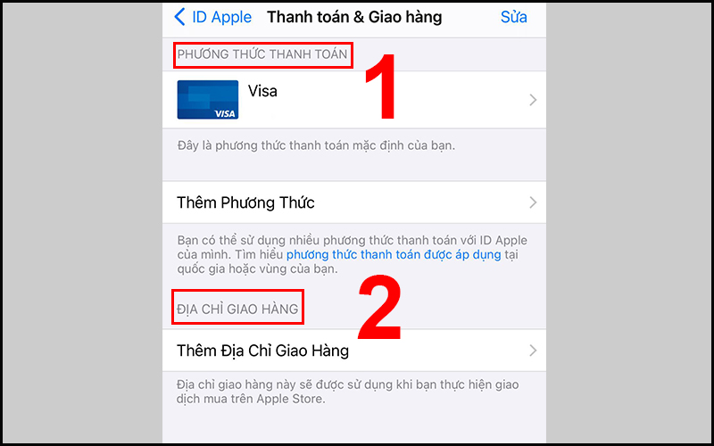 Bạn cần cập nhật đầy đủ thông tin trong cửa sổ Thanh toán & Giao hàng